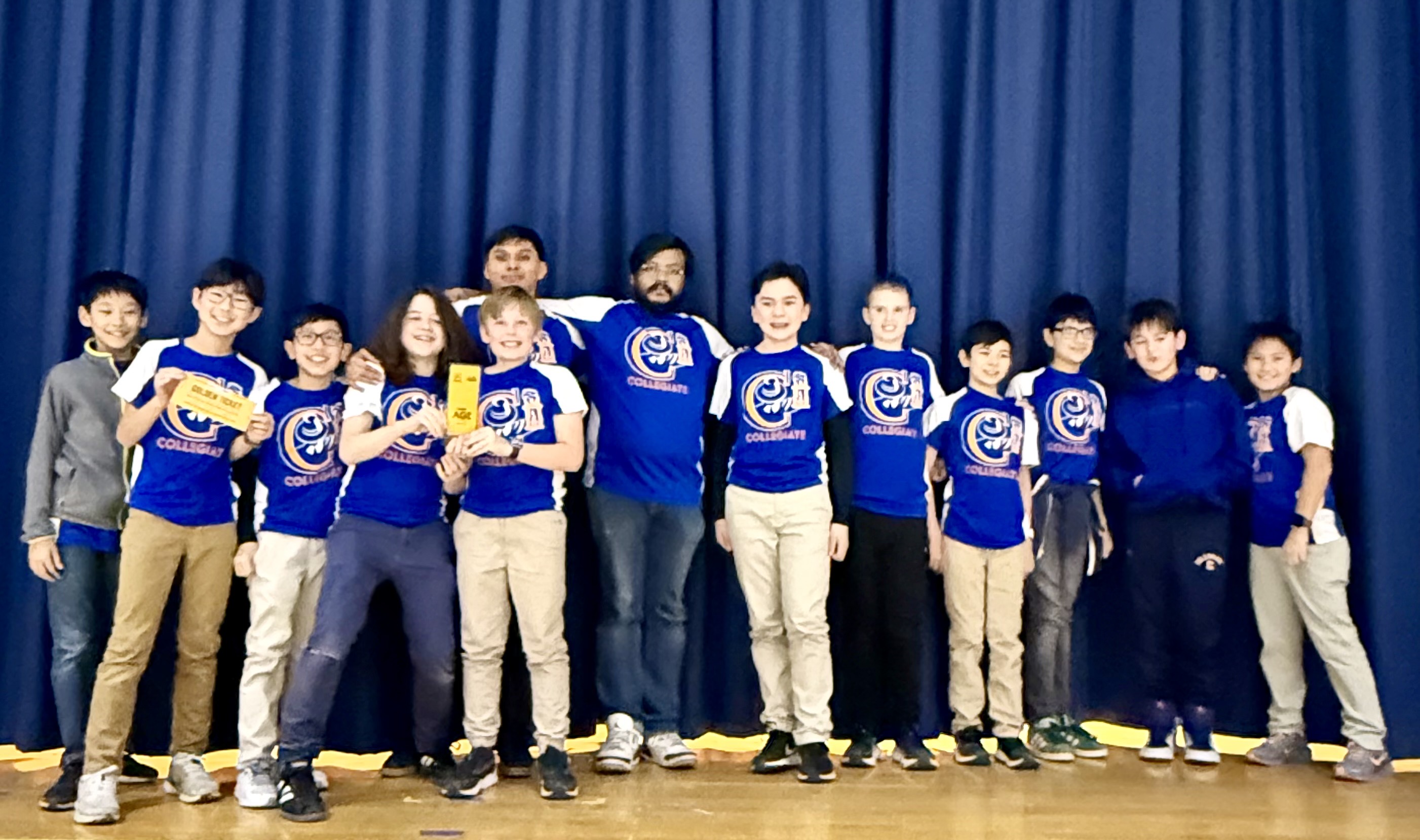 Collegiate Dutchmen 6th Grade championship winners